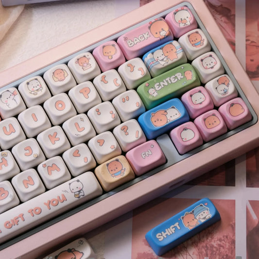 Bubu and Dudu keyboard keycaps gift for boyfriend