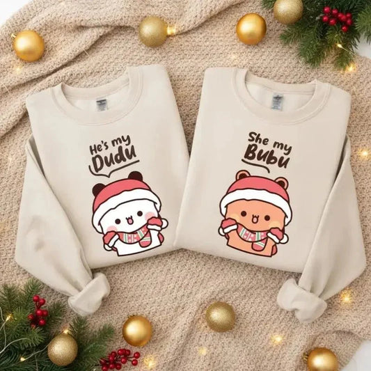 Bubu and Dudu Christmas couple sweatshirt – Christmas gift ideas 2026
