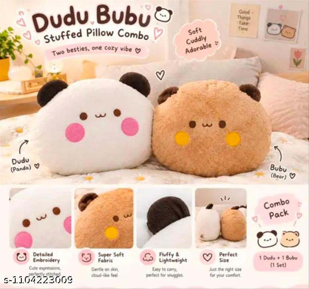 Mini Bubu Dudu face plush pair soft toys India