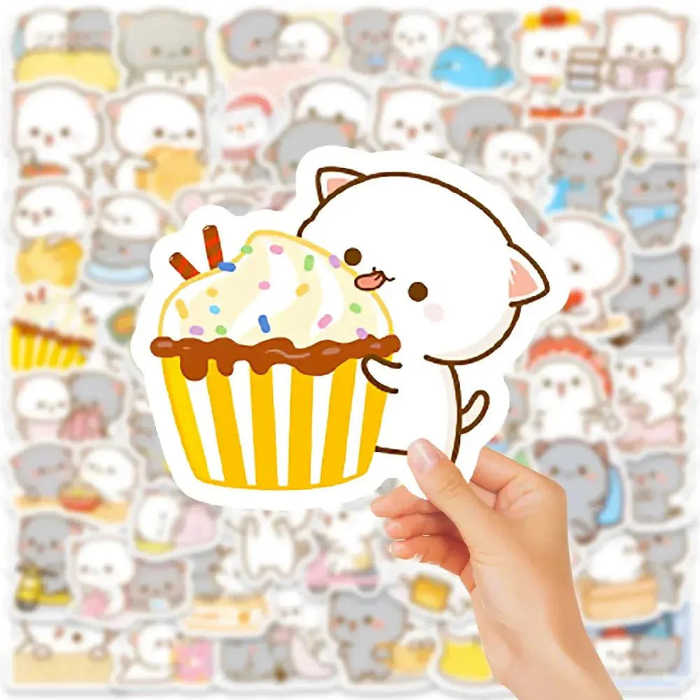 60PC Peach & Goma Sticker Set - DuduBubuShop.com