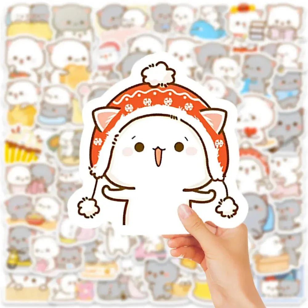 60PC Peach & Goma Sticker Set - DuduBubuShop.com