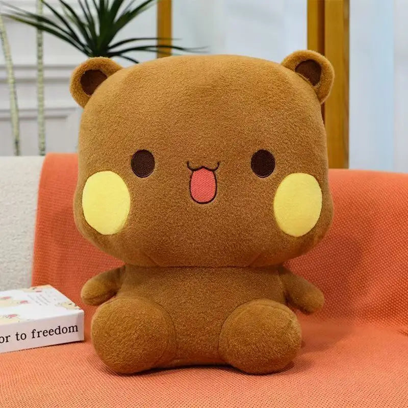 Brown bear Bubu and Dudu 25 cm plush with bow tie
