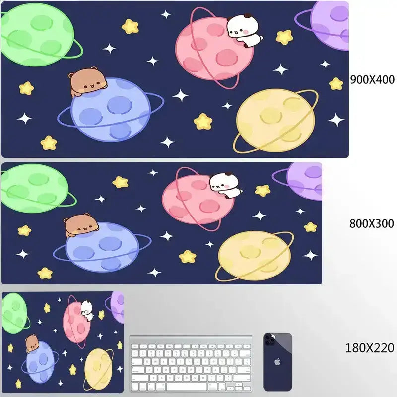 Kawaii Bubu And Dudu Halloween style Small/Big Gaming MousePad Gamer Cartoon Deskmat Office Decoration Desk Accessories Mousepad.