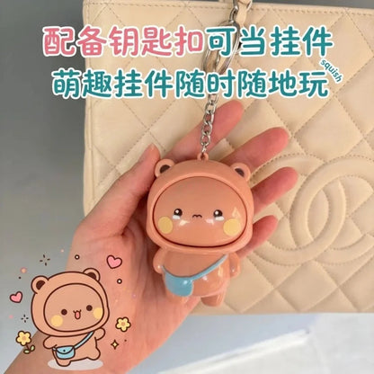 Official Original Panda Bubu And Yier Face Changing Doll，Cute Panda Bubu And Dudu Cartoon Face Changing Keychain Pendant Doll Dudububushop.com