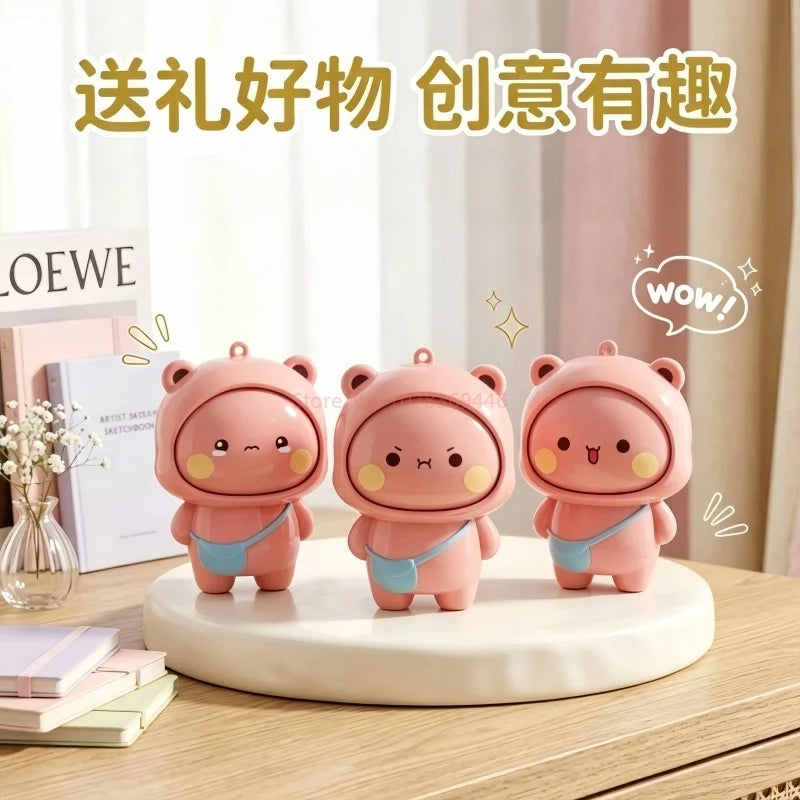 Official Original Panda Bubu And Yier Face Changing Doll，Cute Panda Bubu And Dudu Cartoon Face Changing Keychain Pendant Doll Dudububushop.com