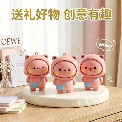 Official Original Panda Bubu And Yier Face Changing Doll，Cute Panda Bubu And Dudu Cartoon Face Changing Keychain Pendant Doll Dudububushop.com