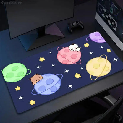 Kawaii Bubu And Dudu Halloween style Small/Big Gaming MousePad Gamer Cartoon Deskmat Office Decoration Desk Accessories Mousepad.