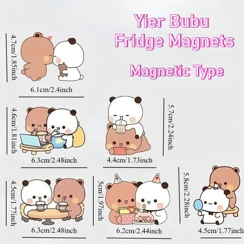 Bubu and Dudu fridge magnets Set 2 – 6 magnets with sizes