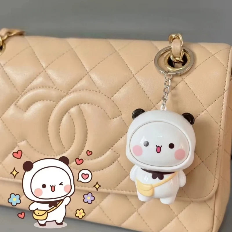 Official Original Panda Bubu And Yier Face Changing Doll，Cute Panda Bubu And Dudu Cartoon Face Changing Keychain Pendant Doll Dudububushop.com