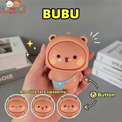 Official Original Panda Bubu And Yier Face Changing Doll，Cute Panda Bubu And Dudu Cartoon Face Changing Keychain Pendant Doll Dudububushop.com