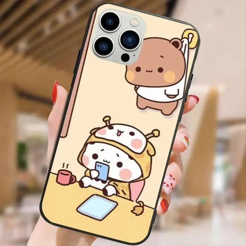 Bubu & Dudu Peach & Goma Iphone Cases - DuduBubuShop.com