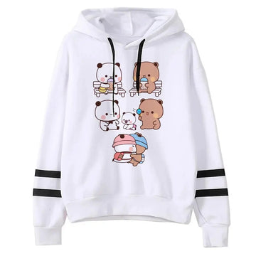 Official Bubu and Dudu Women's Hoodie | Cute Panda & Bear