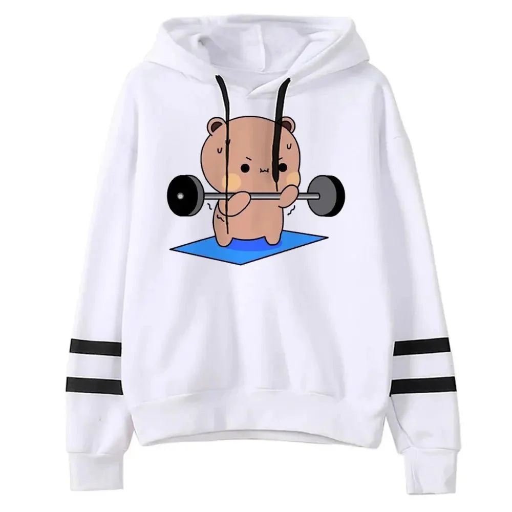Official Bubu and Dudu Women's Hoodie | Cute Panda & Bear