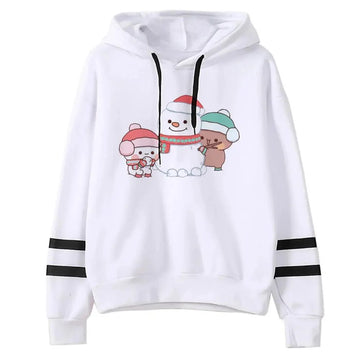 Official Bubu and Dudu Women's Hoodie | Cute Panda & Bear