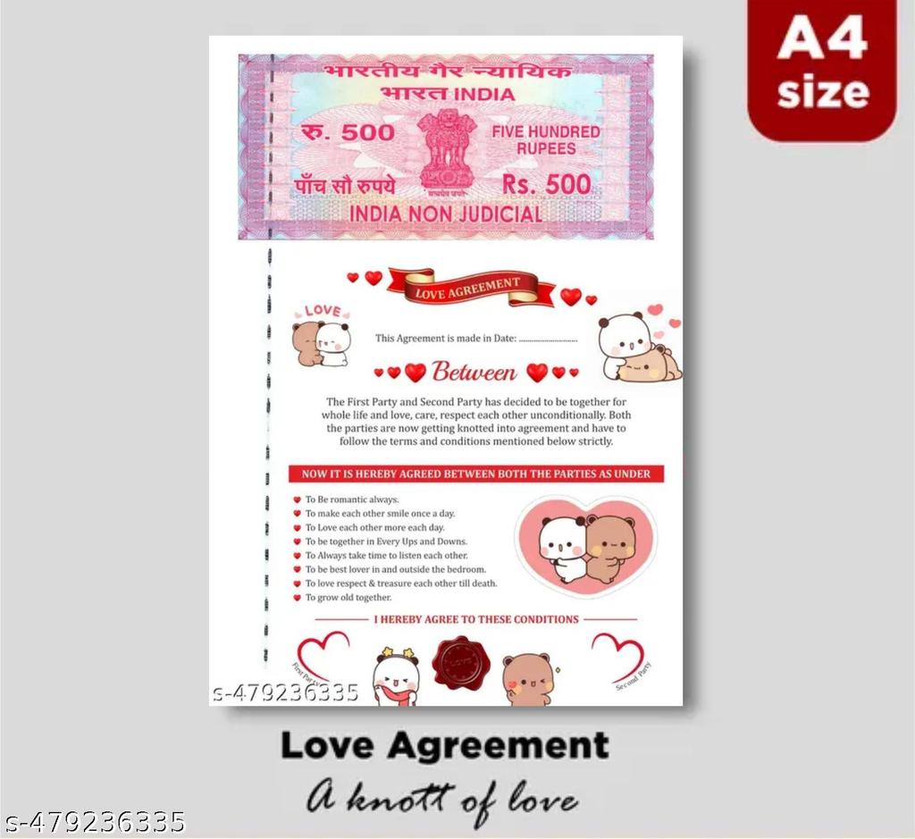 Bubu Dudu love agreement envelope packaging