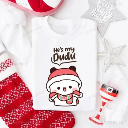 Christmas Bubu & Dudu Couple Sweatshirt – Cozy Holiday Matching Outfit - DuduBubuShop.com