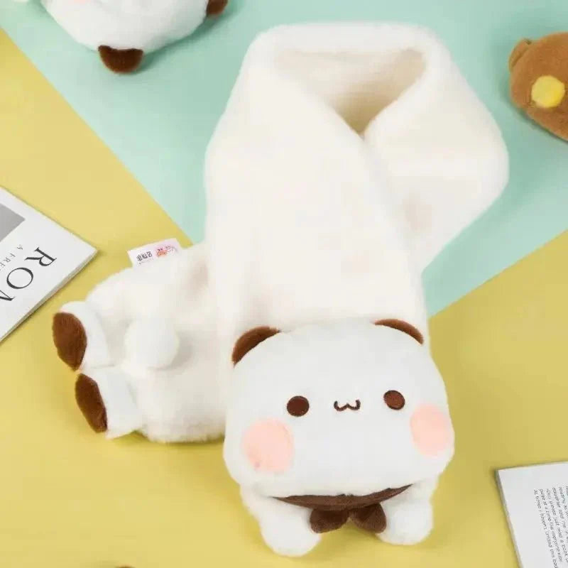 Couple Scarves Original Panda Bubu And Yier Scarf Cartoon Bear Doll Bubu & Dudu Winter Warm Scarf Warm Adorable Couple'S Gift - DuduBubuShop.com