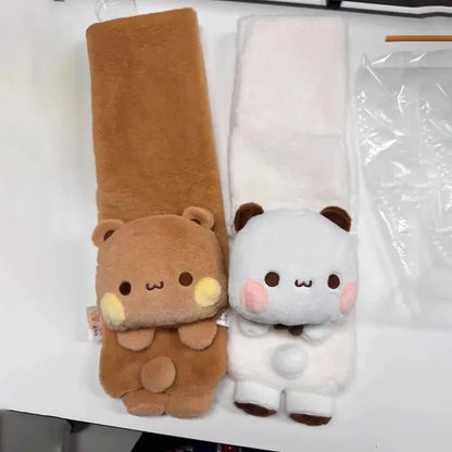 Couple Scarves Original Panda Bubu And Yier Scarf Cartoon Bear Doll Bubu & Dudu Winter Warm Scarf Warm Adorable Couple'S Gift - DuduBubuShop.com
