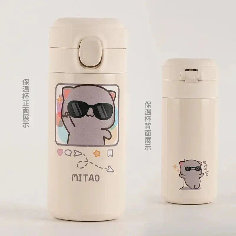 Cute Stainless steel Dudu and Bubu Peach and Goma Bottles and Cups - DuduBubuShop.com
