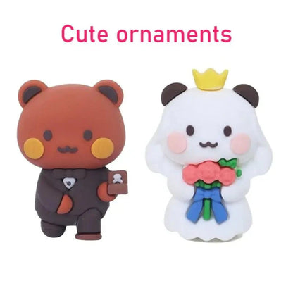 Hot Bubu and Dudu Panda Bear Figure Doll Wedding Figurine Kawaii Action Toy Collection Ornaments for Fans Girls Children Gift - DuduBubuShop.com