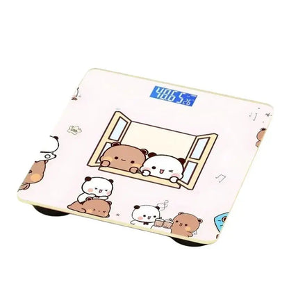 Household Digital Scale Panda Bubu And Yier Digital Scale Cute Bubu And Dudu Cartoon Weighing Scale Rechargeable Smart Display - DuduBubuShop.com