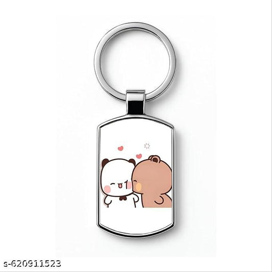 Bubu Dudu metal keychain double sided glossy India