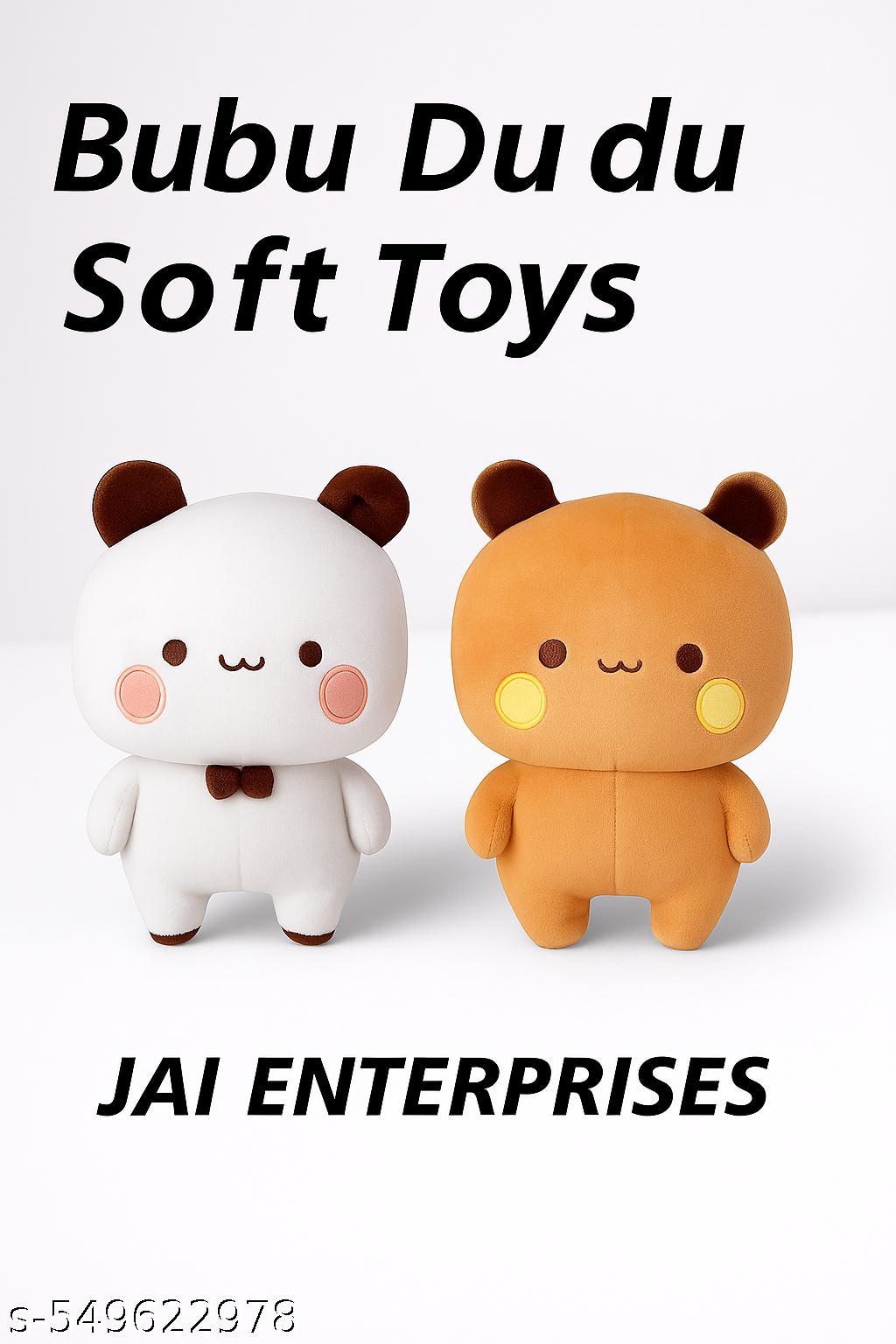 Bubu Dudu Peach and Goma teddy pair couple soft toy India
