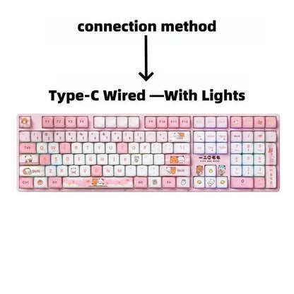 Official Original Panda Bubu And Dudu Keyboard And Mouse - Panda Bubu And Yier Cartoon Keyboard Mouse ,Cute Festival Gift - DuduBubuShop.com