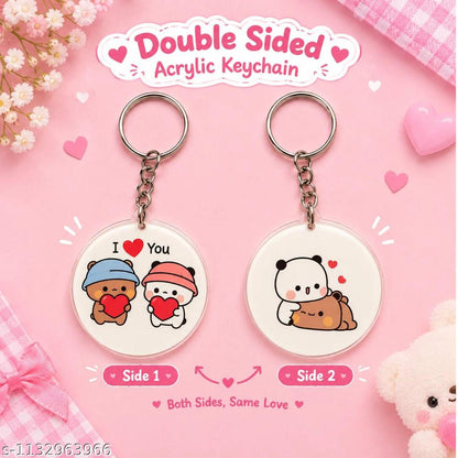 Bubu Dudu acrylic keychain double sided waterproof India