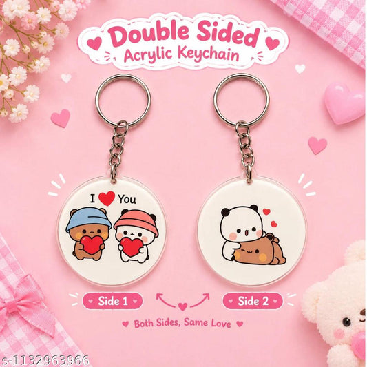 Bubu Dudu acrylic keychain double sided waterproof India