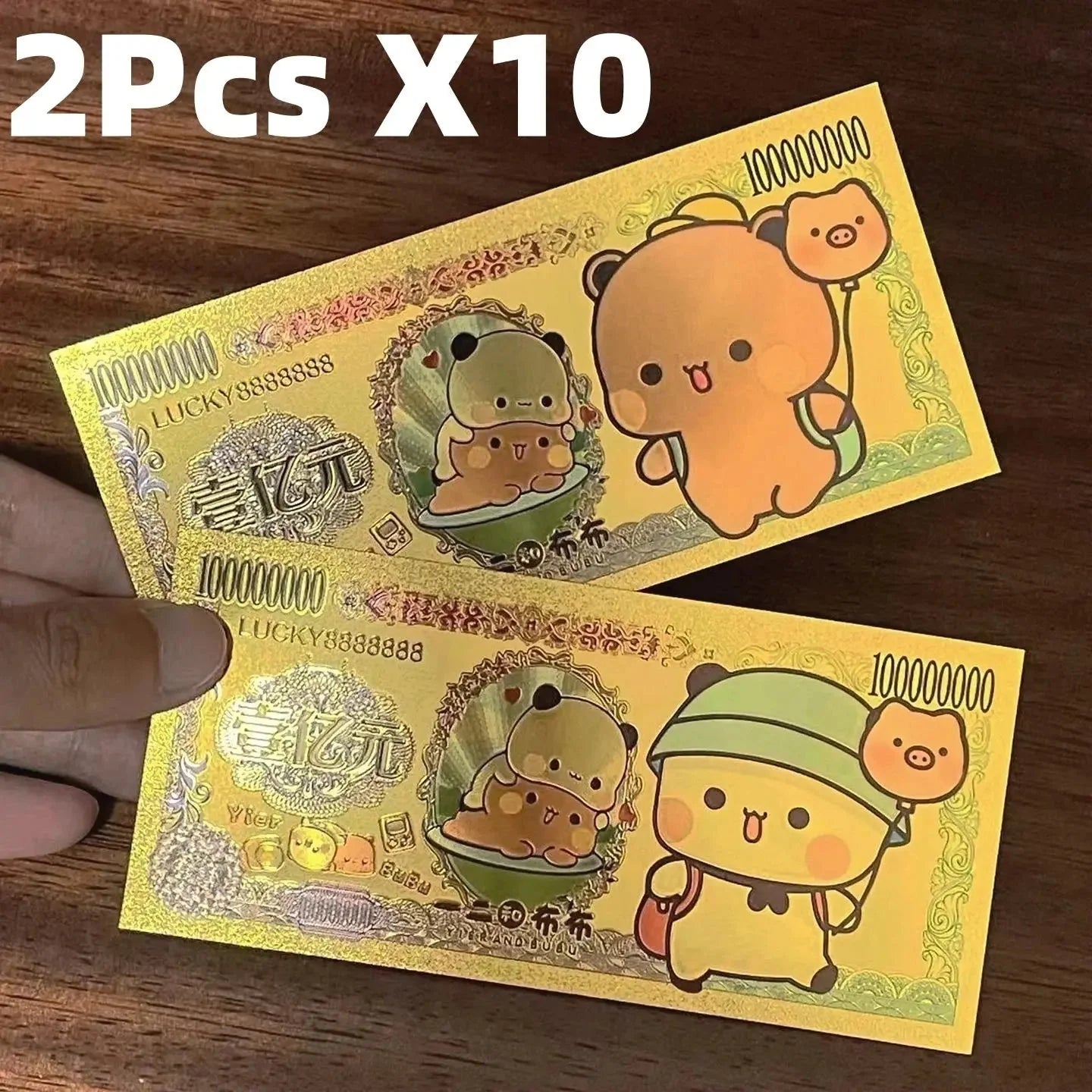 Panda Bubu And Yier Commemorative Coin Cartoon Panda Bubu And Dudu Collect Commemorative Coins Valentine'S Day Gift Couple Gift - DuduBubuShop.com