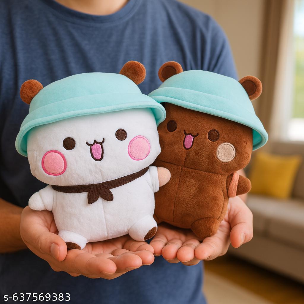 Bubu Dudu hug teddy bear and panda couple plush soft toy India
