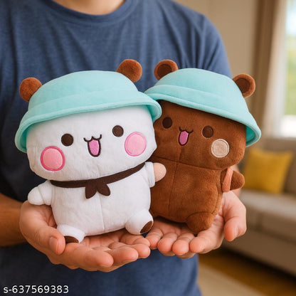 Bubu Dudu hug teddy bear and panda couple plush soft toy India