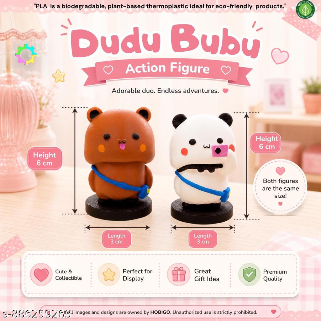 Bubu and Dudu mini figures close up
