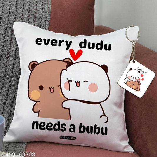 Bubu Dudu cushion Every Dudu needs a Bubu 12x12 India