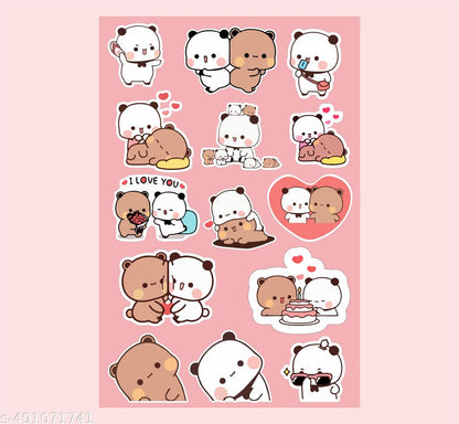 Bubu Dudu stickers pack of 14 couple stickers India